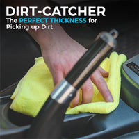 - All-Purpose Microfiber Terry Cleaning Towels - Commercial Grade, Highly Absorbent, Lint-Free, Streak-Free, Kitchens, Bathrooms, Offices, 300Gsm, 12In X 12In, Grey (12-Pack)