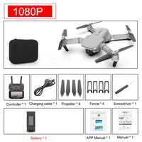 E88 Pro Foldable Quadcopter Drone - WIFI FPV, HD 4K Camera, Altitude Hold